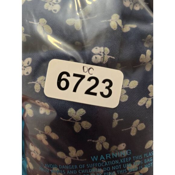 Velvet by Graham & Spencer Blue Spruce Floral Sleeveless Ruffle Neck Top Size L - Picture 10 of 10